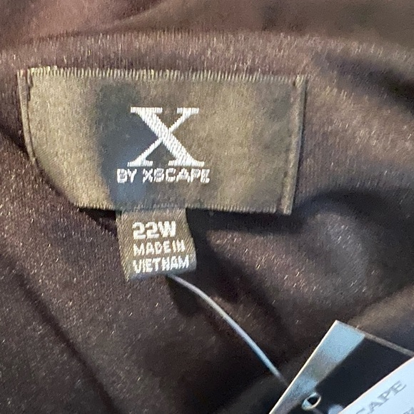 X By Escape Plus Size 22W Sheer Over Lay Black. New With Tags. - Picture 5 of 10